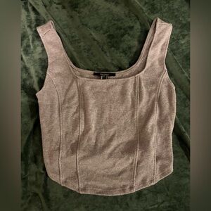 Forever 21 Heather Gray Knit Top